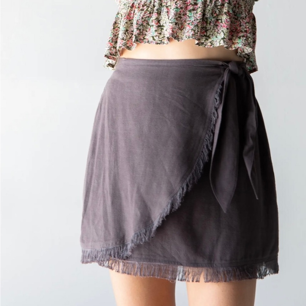 Natural Life Holly mini wrap skirt- new with tags